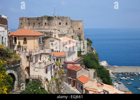 Castello Ruffo, Scilla villaggio, provincia di Reggio Calabria, Calabria, Italia, Europa Foto Stock