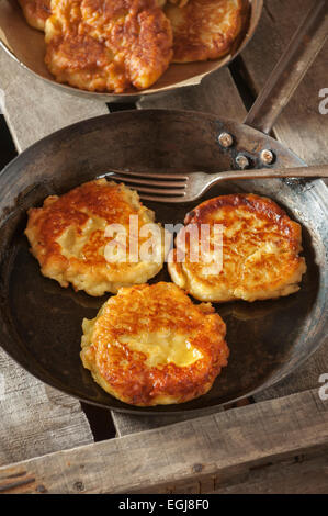 Boxty. Irish frittelle di patate. Irlanda Alimenti Foto Stock