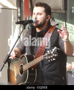 Tyler Farr esegue sul 'Fox & Friends' estate All-American Serie di concerto con: Tyler Farr dove: la città di New York, New York, Stati Uniti quando: 22 Ago 2014 Foto Stock