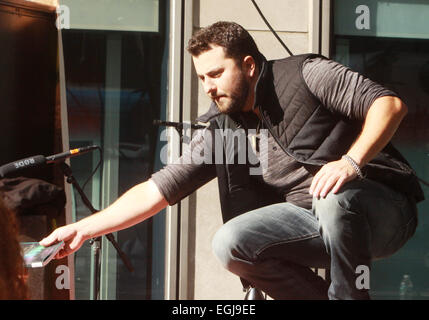 Tyler Farr esegue sul 'Fox & Friends' estate All-American Serie di concerto con: Tyler Farr dove: la città di New York, New York, Stati Uniti quando: 22 Ago 2014 Foto Stock