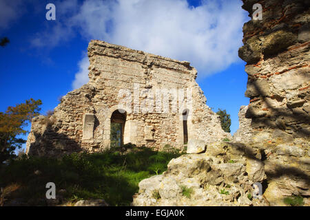 Rometta castello medievale in Sicilia Foto Stock