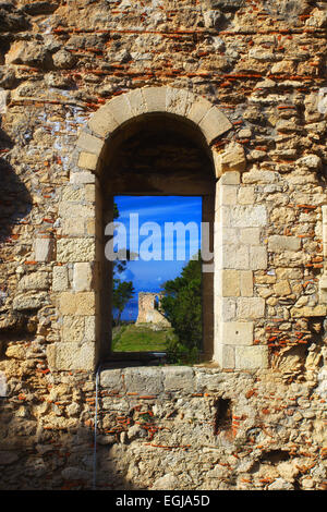 Rometta castello medievale in Sicilia Foto Stock