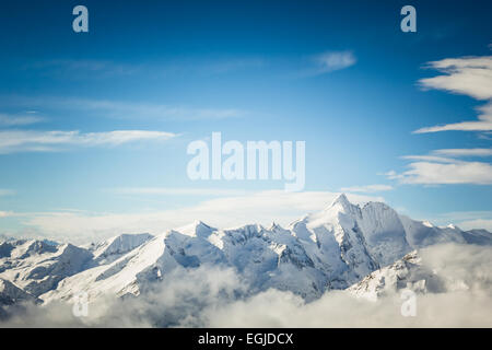 Il picco più alto dell'Austria, il Grossglockner (3798 m) Foto Stock