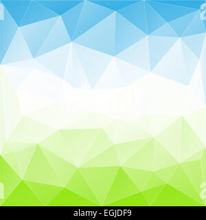 Triangolo astratto gradiente mosaico colorato Foto Stock