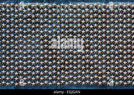 Stelle sulla parete di libertà, Nazionale Guerra Mondiale 2 Memorial, Washington D.C. Stati Uniti d'America. Ogni stella è per 100 Americani che sono morti. Foto Stock