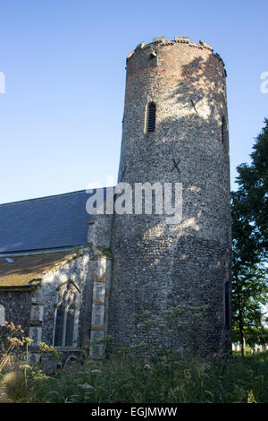 San Pietro e San Paolo, Burgh Castle Norfolk Foto Stock