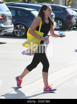 Gordon Ramsay e la sua famiglia visita SoulCycle per avere un allenamento mattutino insieme con: Tana Ramsay dove: Los Angeles, California, Stati Uniti quando: 23 Ago 2014 Foto Stock