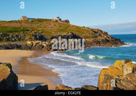 Porthgwidden Beach St Ives Cornwall Inghilterra Europa Foto Stock