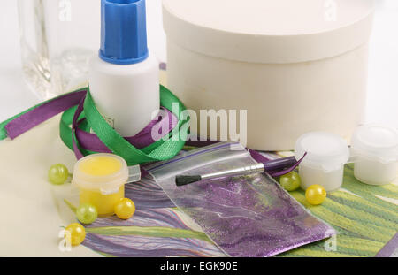 Close up di decoupage kit Foto Stock