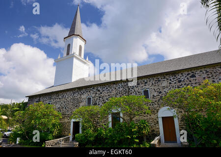 Moku'aikaua chiesa in Kailua-Kona, Big Island, STATI UNITI D'AMERICA Foto Stock