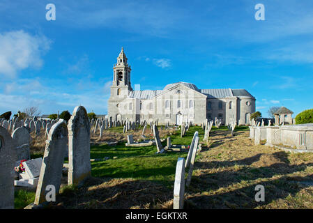 Esterno della chiesa di San Giorgio, Portland, isola di Portland, Dorset, England Regno Unito Foto Stock