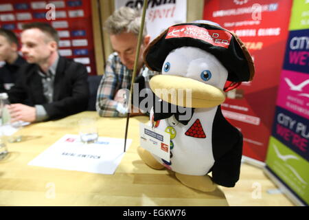 Gdynia, Polonia. 26th, febbraio 2015. PTC Gdynia Open 2015 snooker torneo inizia a Gdynia a Gdynia palazzetto dello sport. Credito: Michal Fludra/Alamy Live News Foto Stock