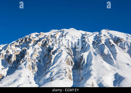 Rock presso il resort di Tignes, Francia Foto Stock