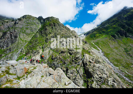 L'Europa, la Svizzera, il Cantone di Berna, Triftbruke, Trift bridge Foto Stock