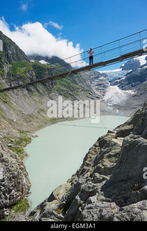 L'Europa, la Svizzera, il Cantone di Berna, Triftbruke, Trift bridge Foto Stock