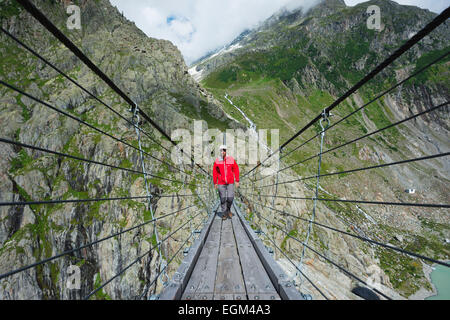 L'Europa, la Svizzera, il Cantone di Berna, Triftbruke, Trift bridge Foto Stock