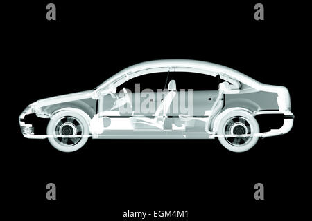 3d auto x-ray render Foto Stock