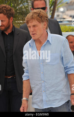 CANNES, Francia - 22 Maggio 2013: Robert Redford a photocall per il suo film "tutto è perduto" al 66° Festival di Cannes. Foto Stock