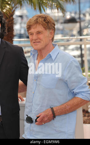 CANNES, Francia - 22 Maggio 2013: Robert Redford a photocall per il suo film "tutto è perduto" al 66° Festival di Cannes. Foto Stock