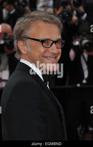 CANNES, Francia - 19 Maggio 2013: Christoph Waltz al gala screening per 'Inside Llewyn Davis' in concorso al 66° Festival di Cannes. Foto Stock