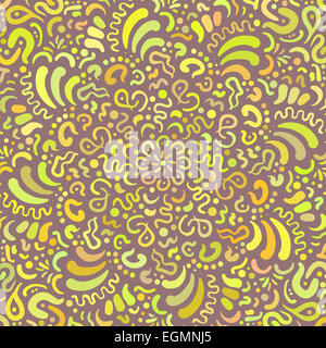 Fantasy Fiore disegnato a mano pattern colorati Foto Stock