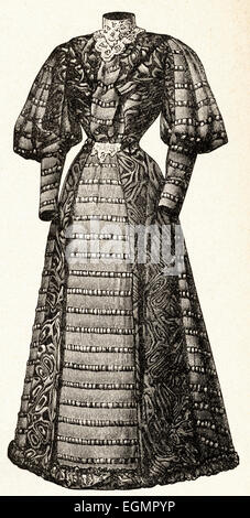 Donna vittoriana illustrazione moda circa 1895 Foto Stock