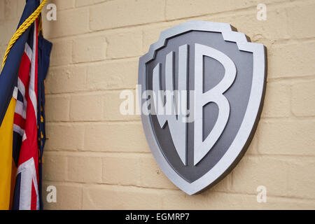 La Warner Brothers segno a Leavesden Studios Foto Stock