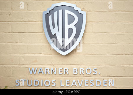 La Warner Brothers segno a Leavesden Studios Foto Stock
