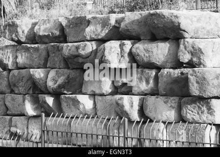 Tindari, mura difensive Foto Stock