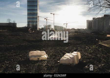 Expo 2015 i siti di costruzione Foto Stock