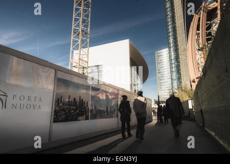 Quartiere di Porta Nuova, costruita per l'Expo 2015 di Milano Foto Stock