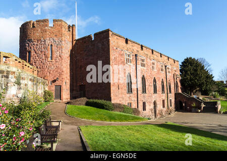 Shrewsbury Castello e Museo Militare Shropshire Foto Stock