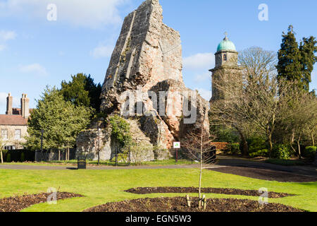 Il vecchio castello abbandonati in Bridgenorth Foto Stock