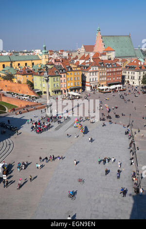 Vista aerea di Varsavia la Città Vecchia Foto Stock