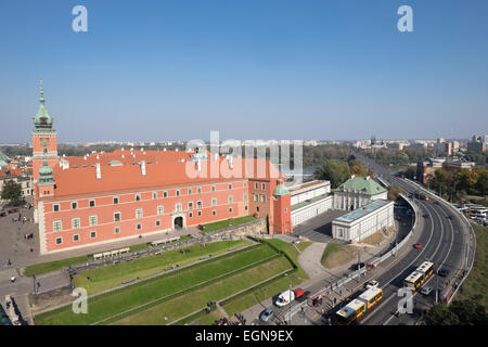 Vista aerea di Varsavia la Città Vecchia Foto Stock