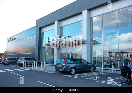 John Lewis a casa negozio dipartimentale in Ashford città nella contea del Kent REGNO UNITO Febbraio 2015 Foto Stock