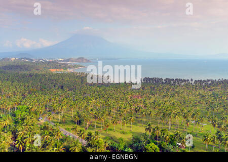 Il Sud Est Asiatico, Filippine, Sud Est Luzon, Legazpi, monte Vulcano Mayon Foto Stock