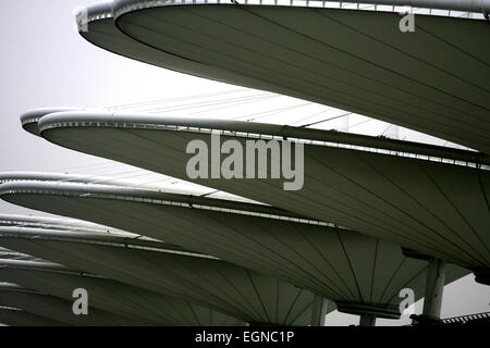 Una vista della tribuna allo Shanghai International Circuit Foto Stock