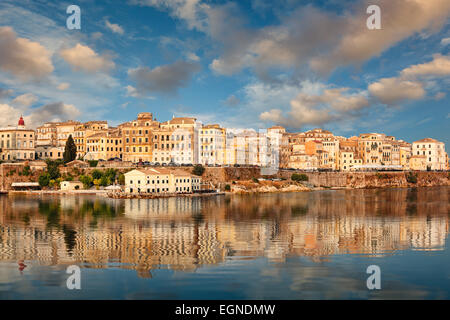 La città vecchia di Corfù, Grecia Foto Stock