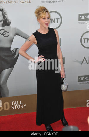 LOS ANGELES, CA - Giugno 5, 2014: Melanie Griffith al 2014 American Film Institute's Life Achievement Awards in onore di Jane Fonda, presso il Teatro di Dolby, Hollywood. Foto Stock