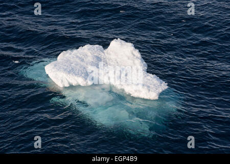 L'Antartide, Mare di Weddell, piccolo iceberg galleggianti in acqua chiara Foto Stock