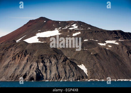 L'Antartide, Paulet, isola vulcanica che salgono dal mare di Weddell Foto Stock