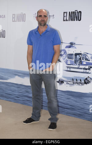 Luis Tosar assiste " El Nino' photocall a Hesperia Hotel il 26 agosto 2014 a Madrid, Spagna Con: Luis Tosar dove: Madrid, Spagna Quando: 26 Ago 2014 Foto Stock