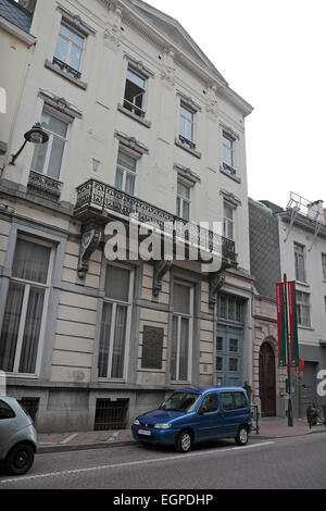 Maison Camille Lemonnier è casa al Musee Camille Lemonnier a Bruxelles, in Belgio. Foto Stock