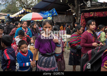 Festival colorati di Santo Tomas, patrono di Chichicastenago, Guatemala Foto Stock