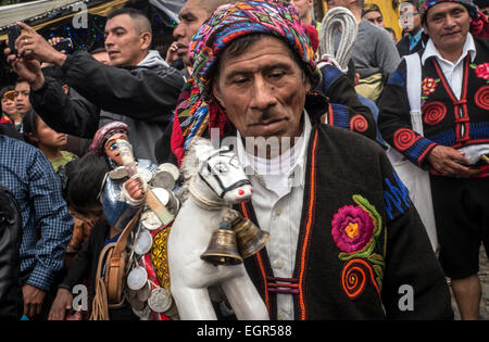 Festival colorati di Santo Tomas, patrono di Chichicastenago, Guatemala Foto Stock