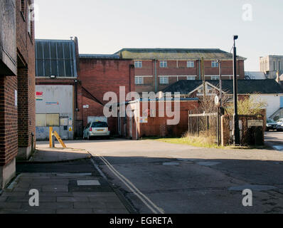 La collina di argento area centrale Winchester è oggetto di una pianificazione principale controversia sulle proposte per la sua riconversione. Foto Stock