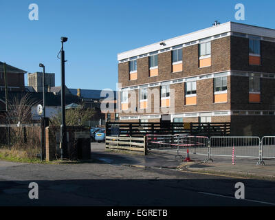 La collina di argento area centrale Winchester è oggetto di una pianificazione principale controversia sulle proposte per la sua riconversione. Foto Stock