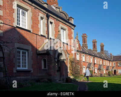 Piani di valorizzazione per il Silver Hill area centrale Winchester dame sarà l'impostazione della storica St John's gli ospizi di carità Foto Stock