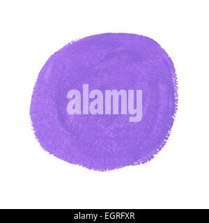 Lilla vernice acrilica cerchio del vettore Foto Stock